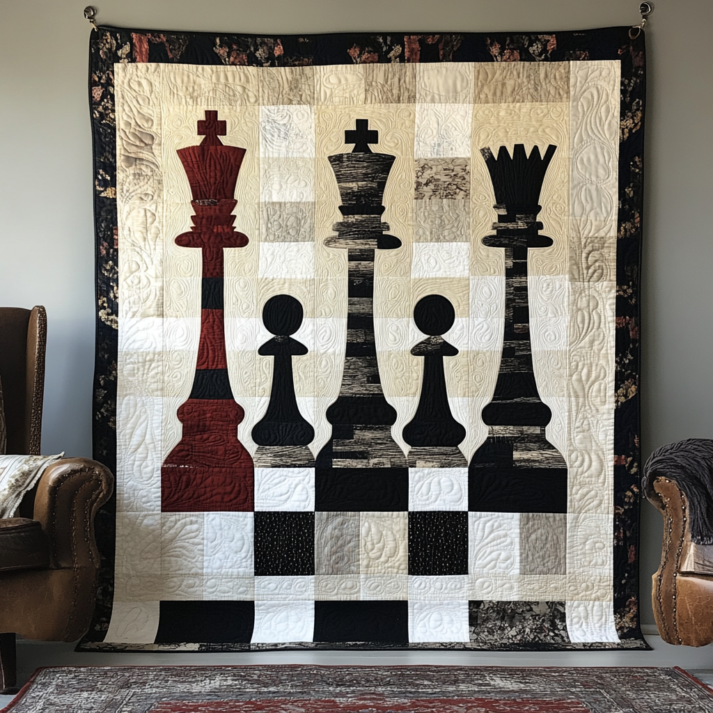 Chess Quilt Pattern Chess DAI301224065 Quilt Blanket – Alpha Quilt