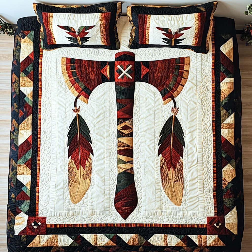 Native American Axe DAI171224178 Quilt Bedding Set