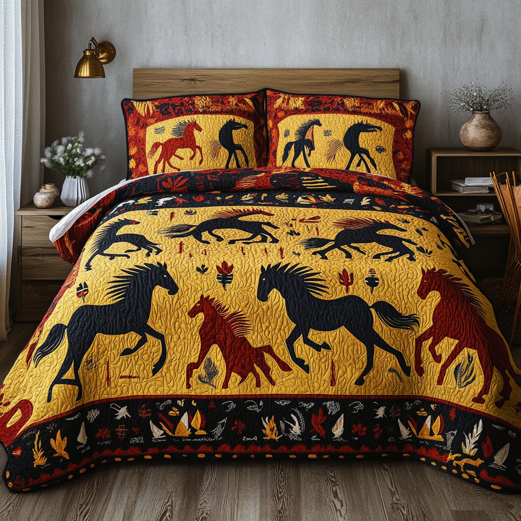 Native Horse TAI080824074 Quilt Bedding Set