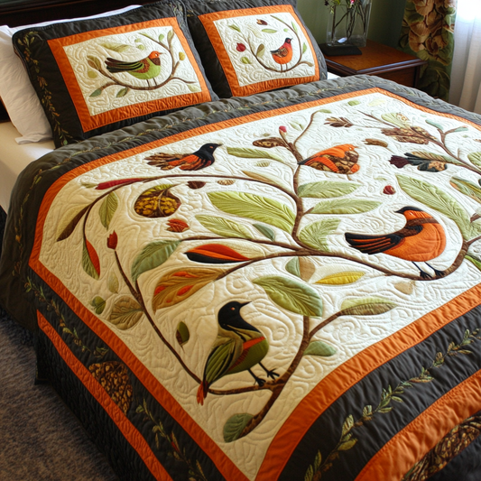 Bird DAI280824064 Quilt Bedding Set