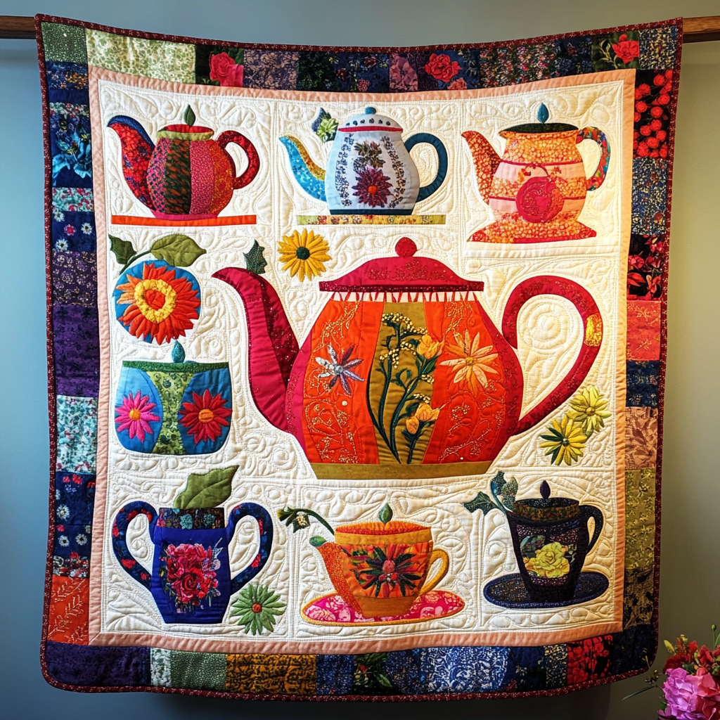 Teapot TAI041024449 Quilt Blanket