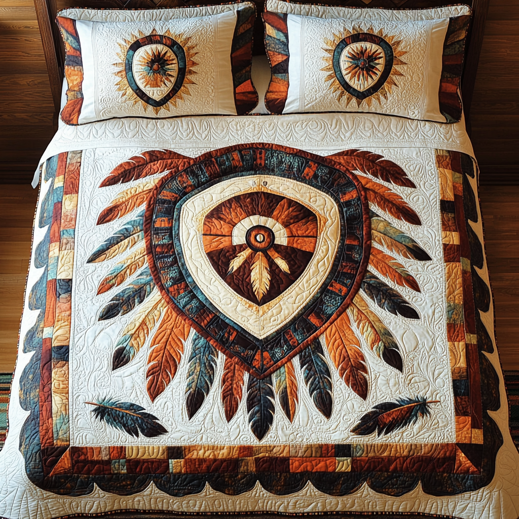 Native American Shield DAI171224172 Quilt Bedding Set