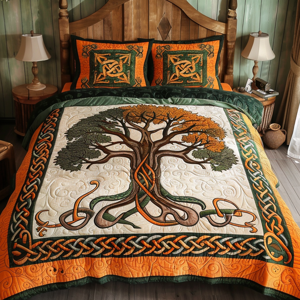 Tree Of Life TAI100724090 Quilt Bedding Set