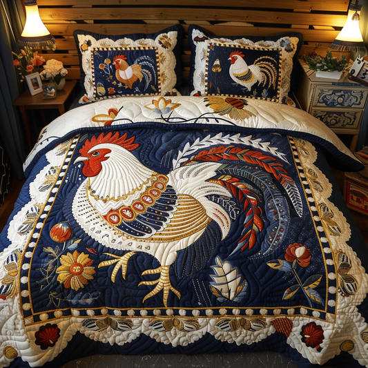 Rooster TAI251124053 Quilt Bedding Set