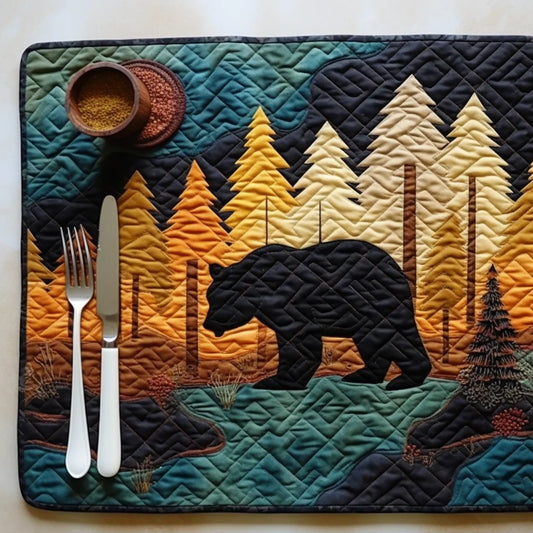 Bear TAI040124156 Quilted Placemats