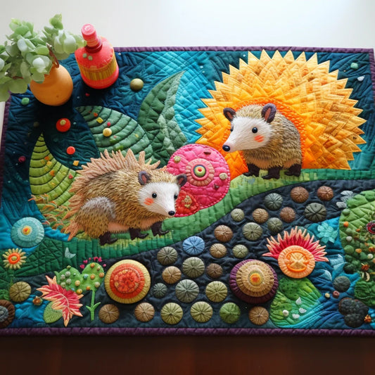 Hedgehog TAI260224153 Quilted Placemats