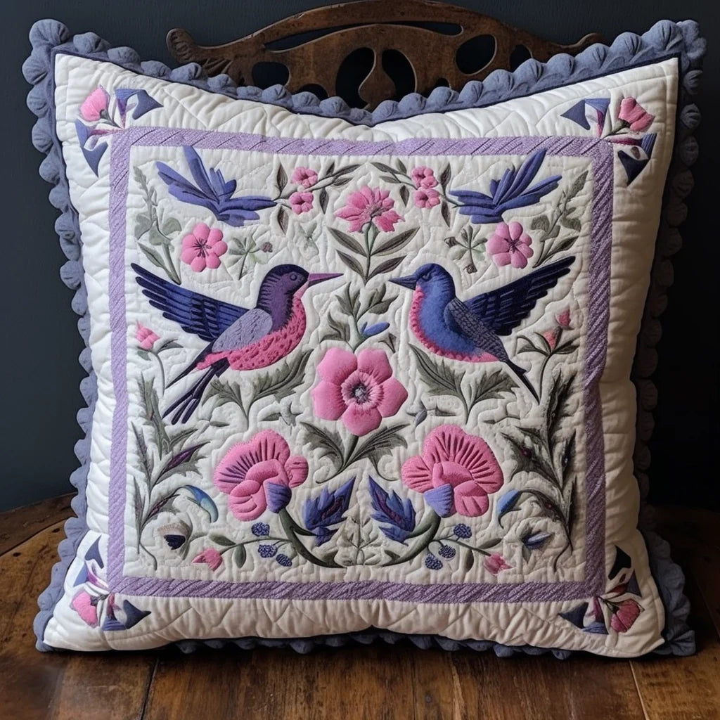 Hummingbird TAI020324270 Quilted Pillow Case