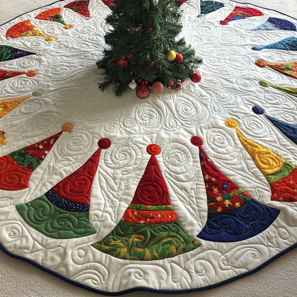 Christmas Hat DAI090924039 Quilted Tree Skirt