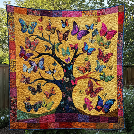 Tree Of Butterflies DAI150125075 Quilt Blanket