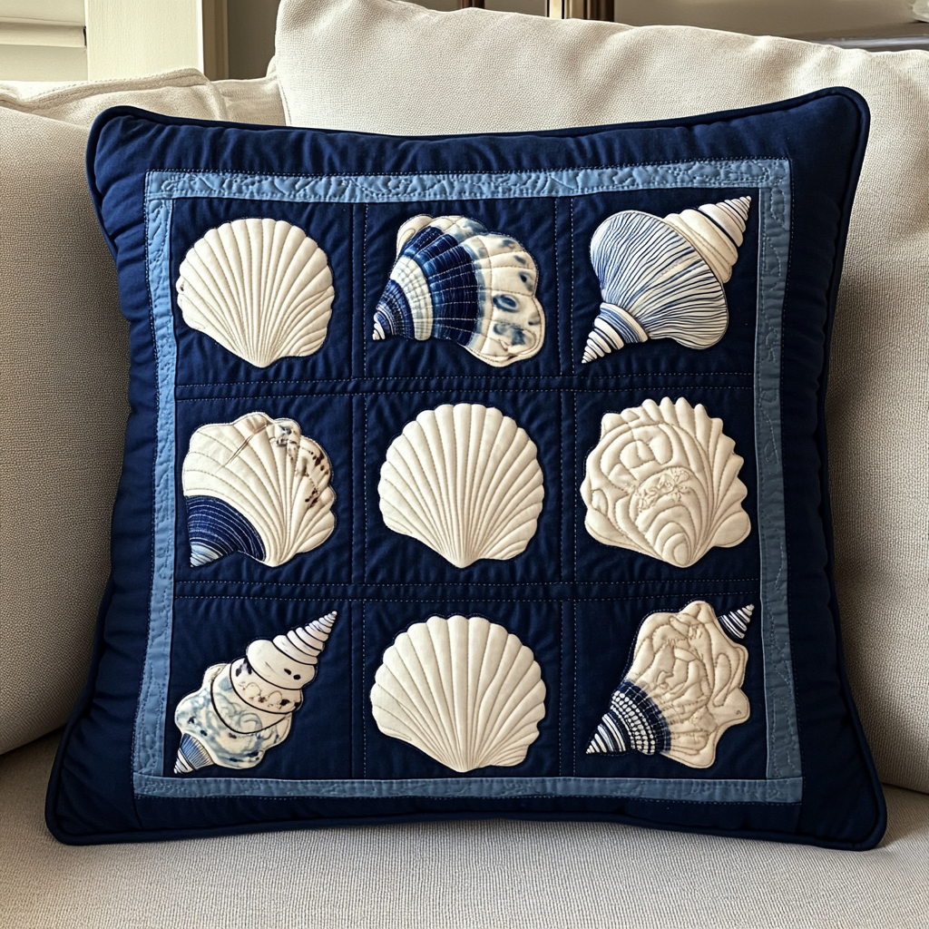 Seashell DAI230924175 Quilted Pillow Case