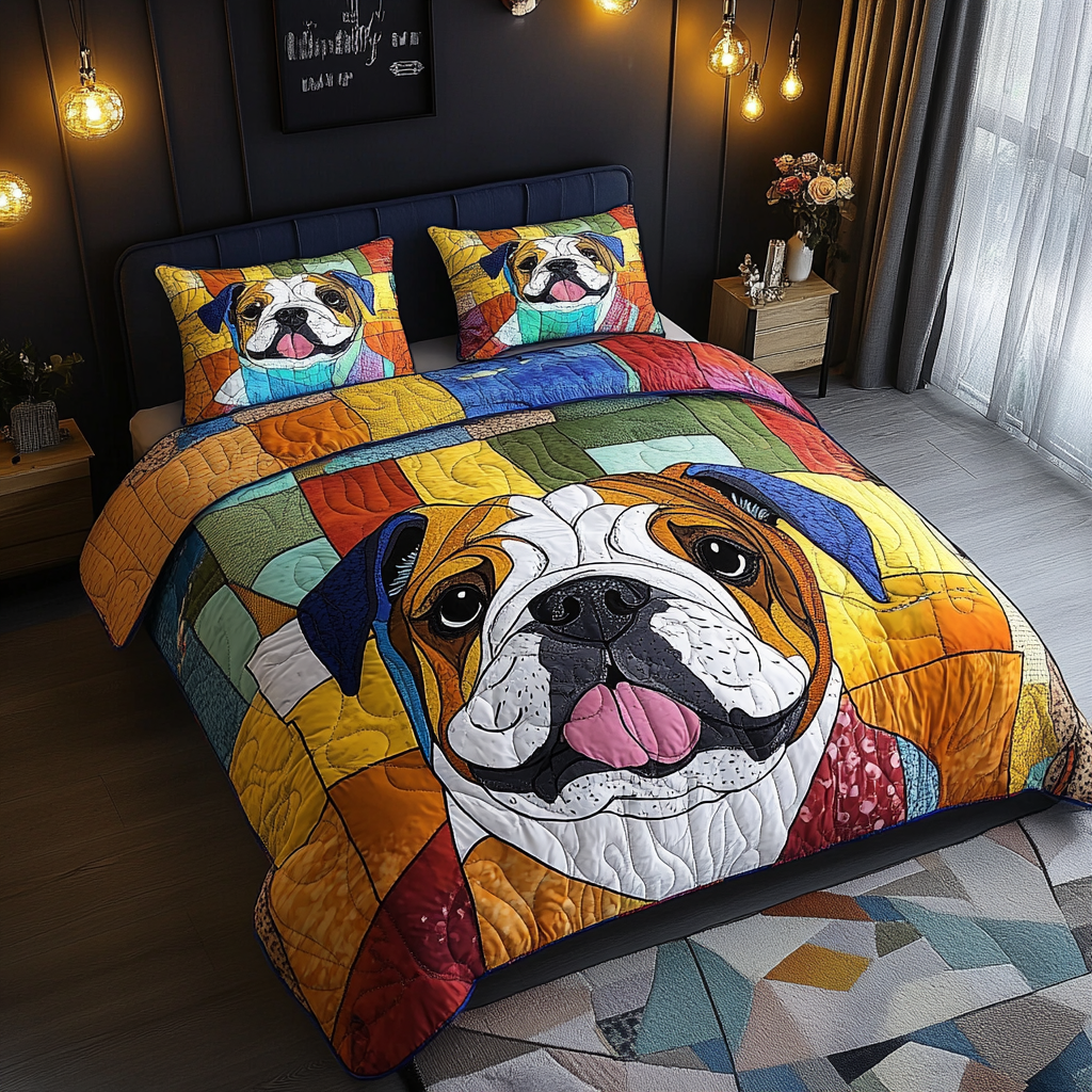 Bulldog TAI181024374 Quilt Bedding Set