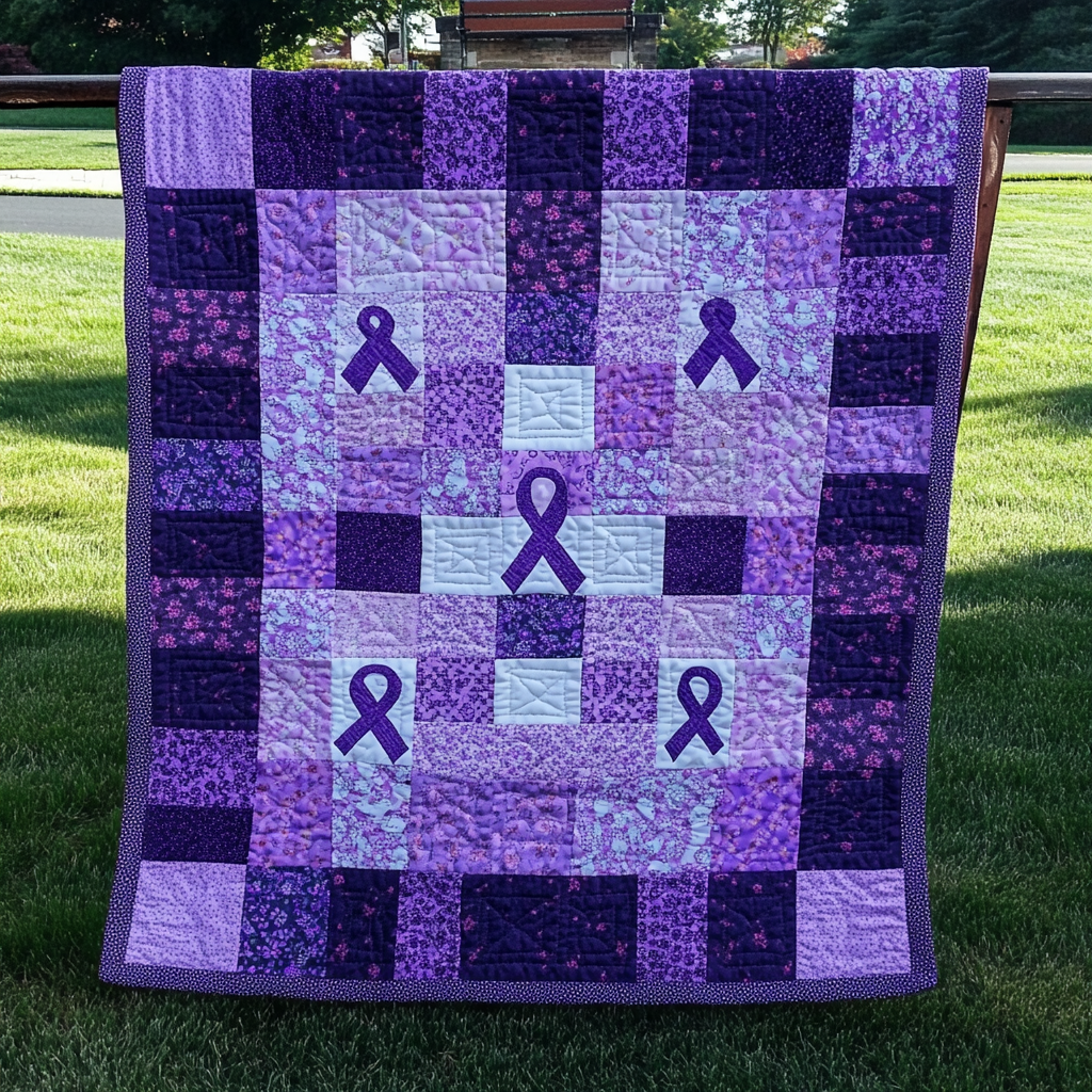 Breast Cancer Ribbon DAI040225019 Quilt Blanket