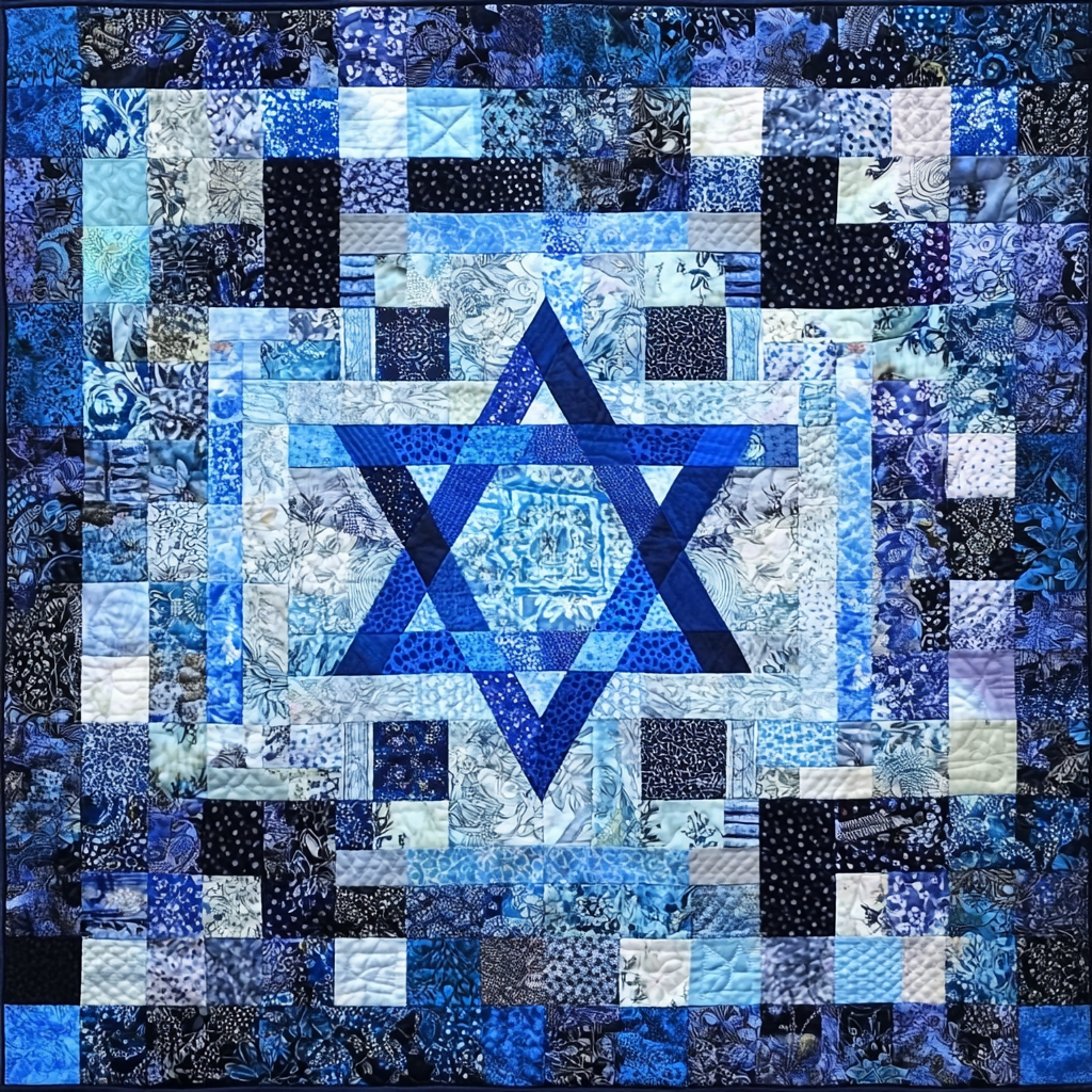 Jewish Star TAI091024131 Quilt Blanket