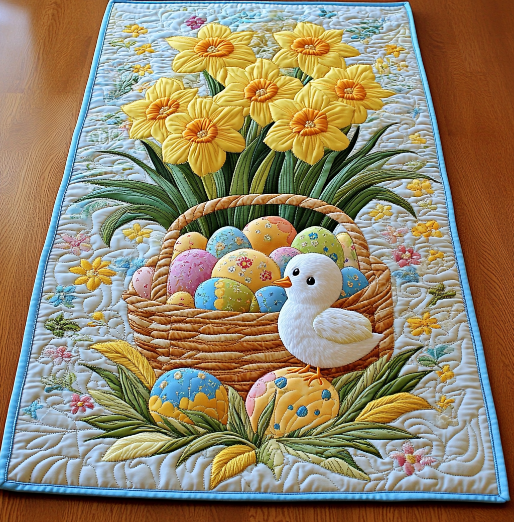 Easter DAI150125307 Quilted Table Runner