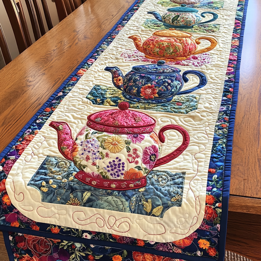 Teapot TAI041024295 Quilted Table Runner