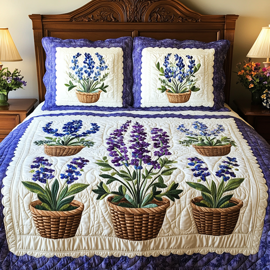 Texas Bluebonnet DAI051224060 Quilt Bedding Set