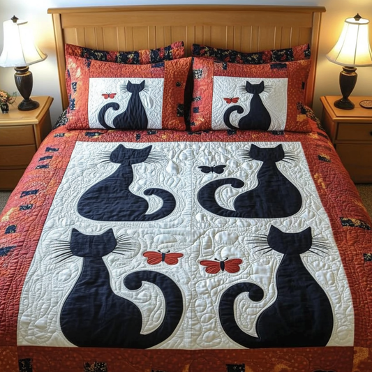 Cat DAI280824071 Quilt Bedding Set