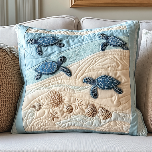 Sea Turtle TAI141124340 Quilted Pillow Case