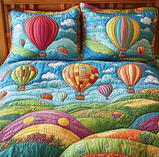 Hot Air Balloon DAI110225240 Quilt Bedding Set
