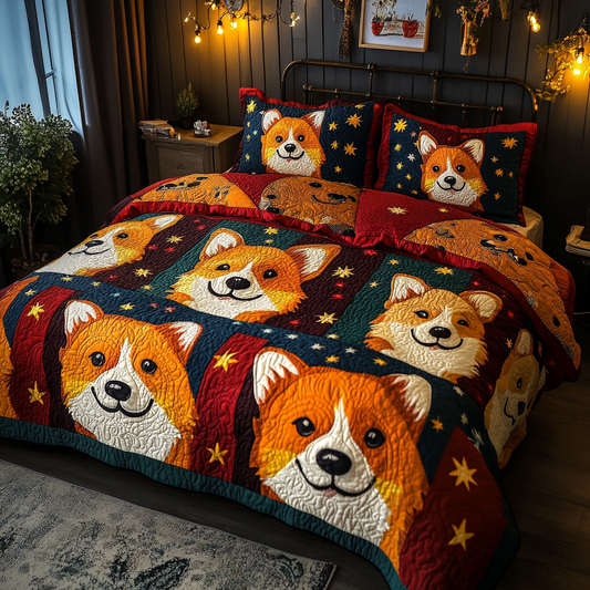 Corgi TAI181024379 Quilt Bedding Set