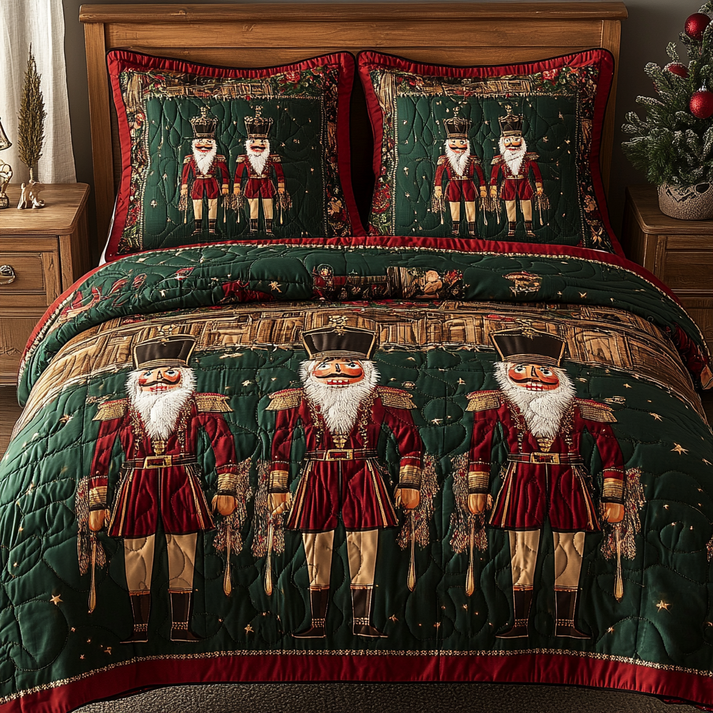 Christmas Nutcracker TAI201124068 Quilt Bedding Set