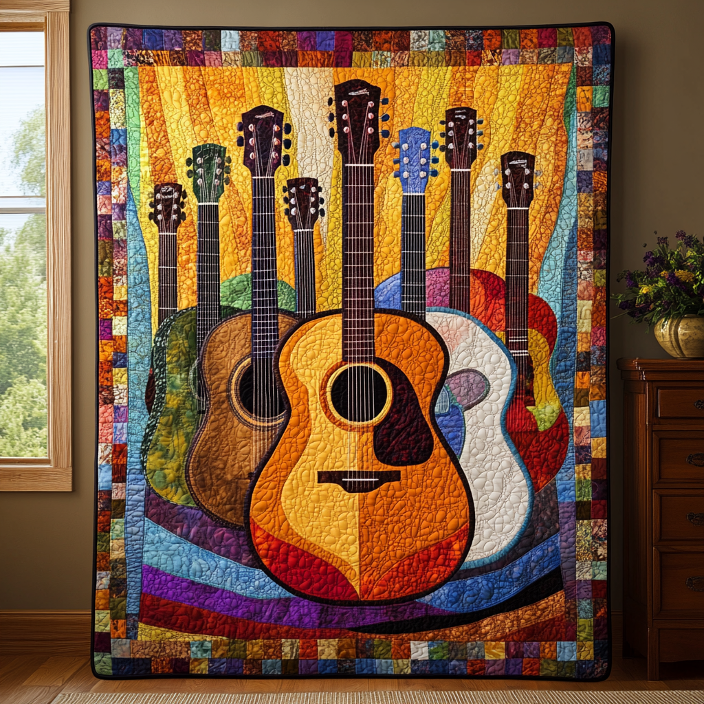 Guitar TAI121024053 Quilt Blanket