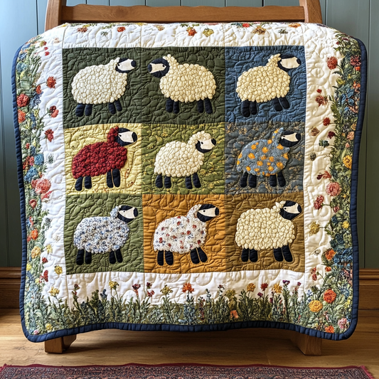 Sheep Alpha Quilt