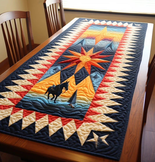 Cowboy TAI221223231 Quilted Table Runner