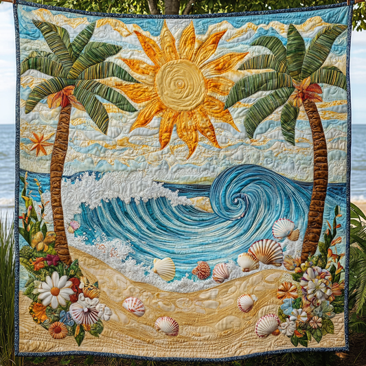 Beach DAI040225144 Quilt Blanket