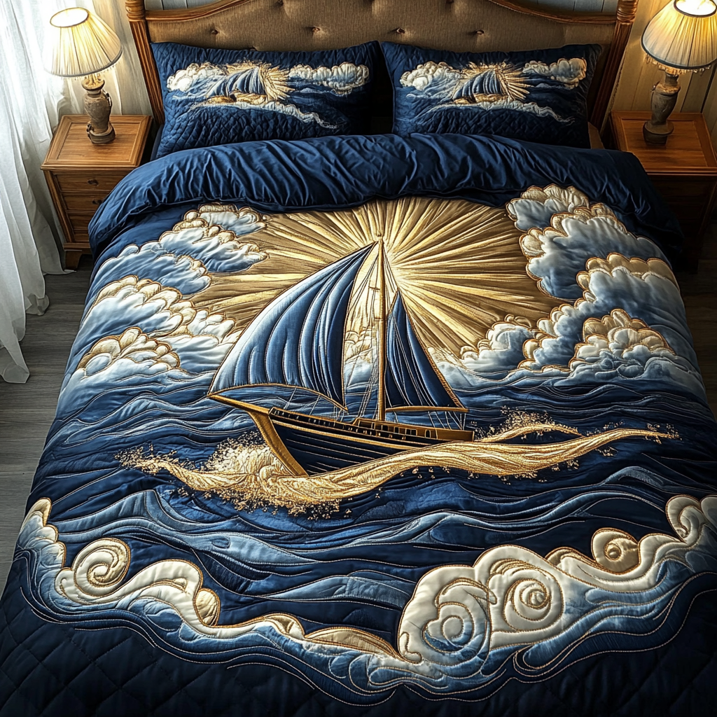 Nautical Ship DAI200125011 Quilt Bedding Set