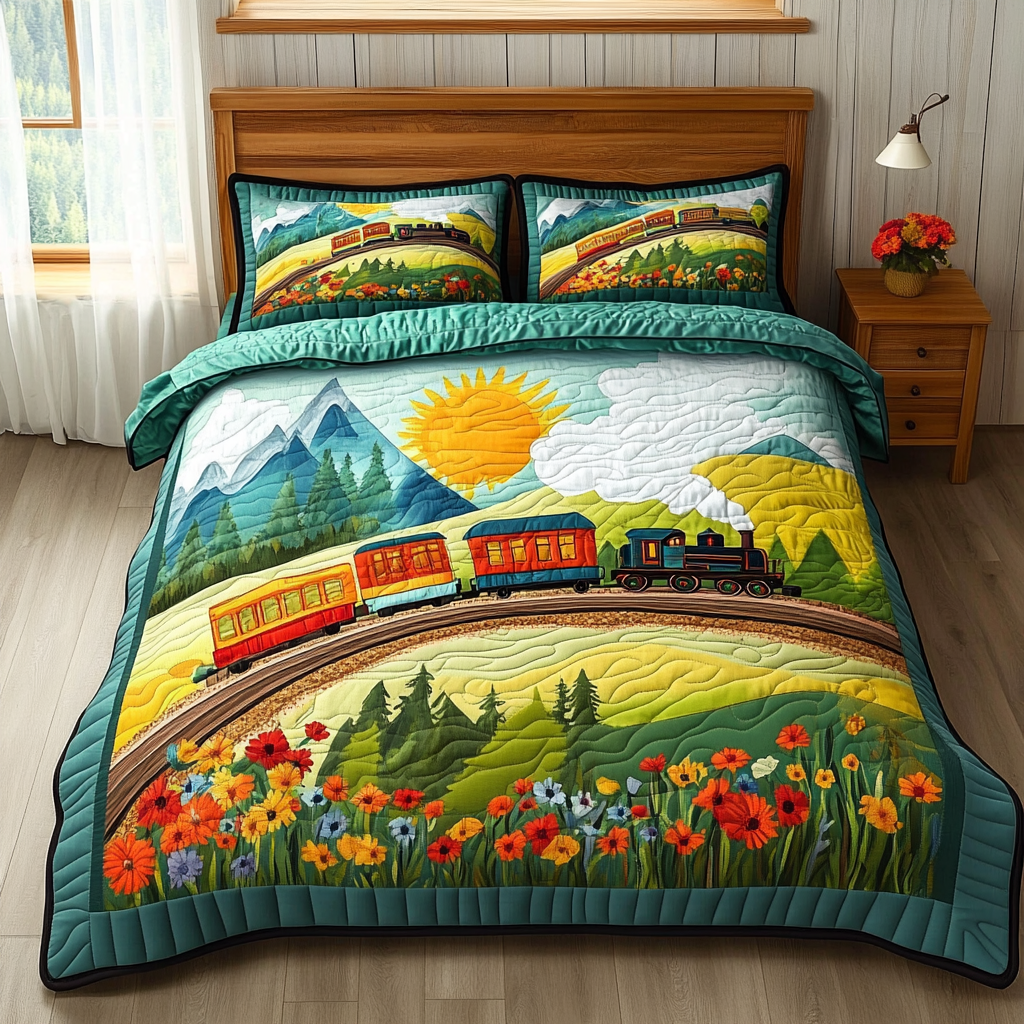 Train DAI110225177 Quilt Bedding Set