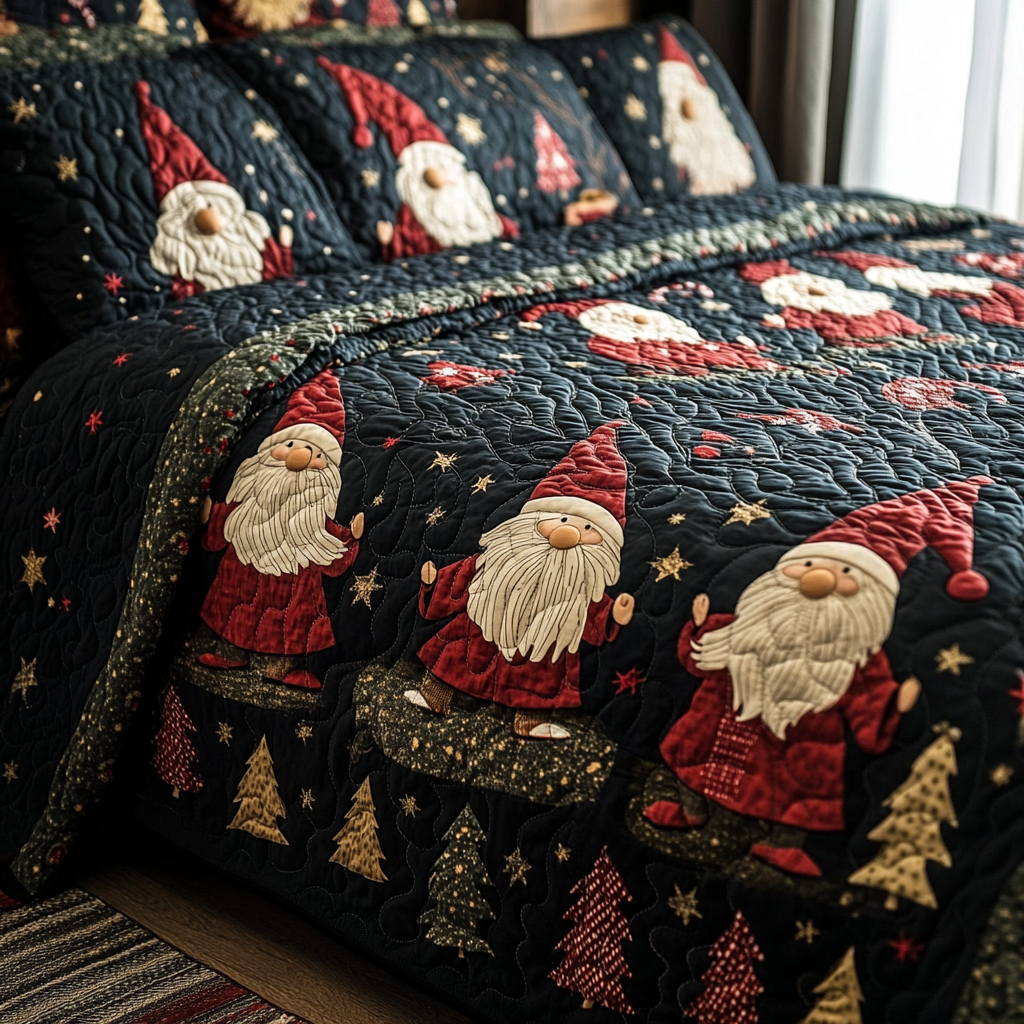 Christmas Gnome TAI181024206 Quilt Bedding Set