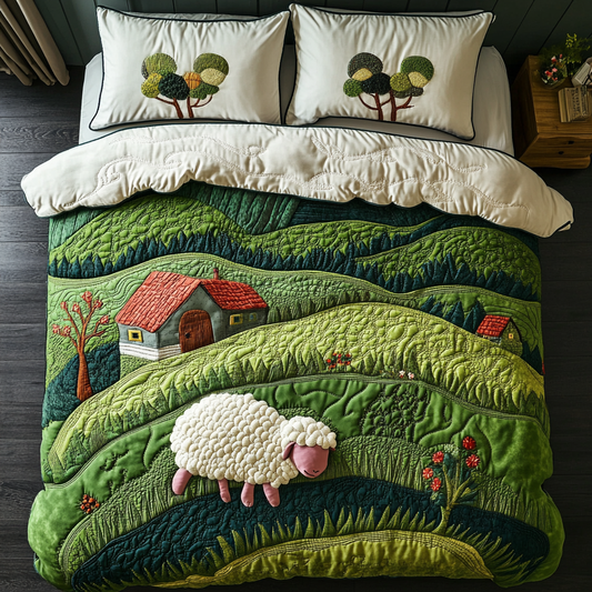 Farm House Sheep DAI150125230 Quilt Bedding Set