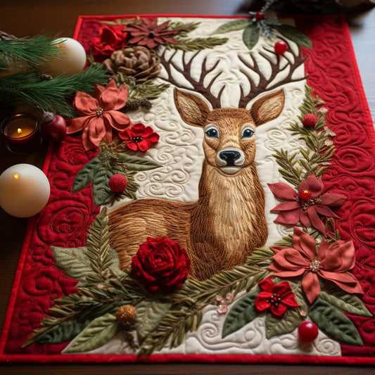 Christmas Deer TAI060123133 Quilted Table Runner