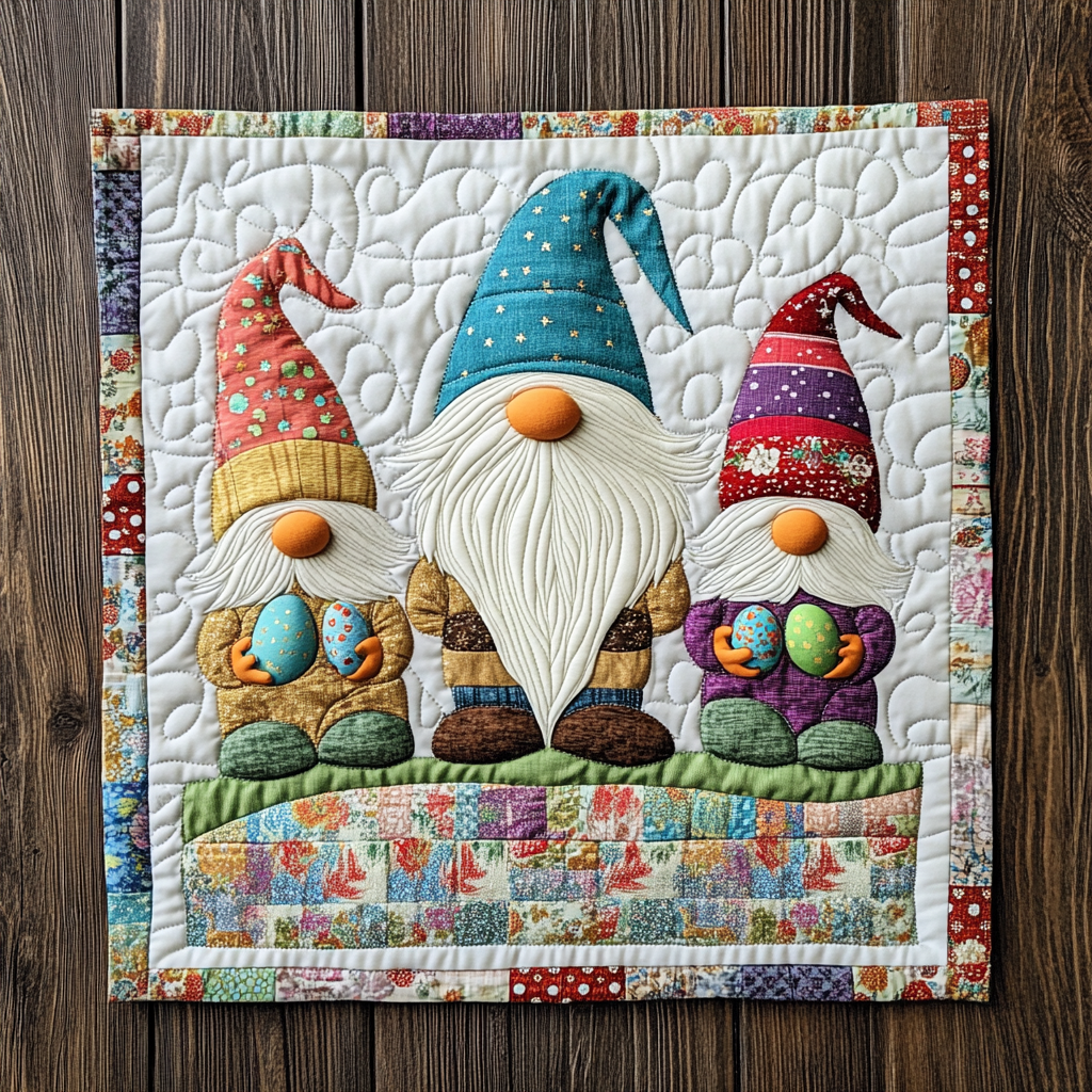 Easter Gnome DAI090125271 Quilted Placemats