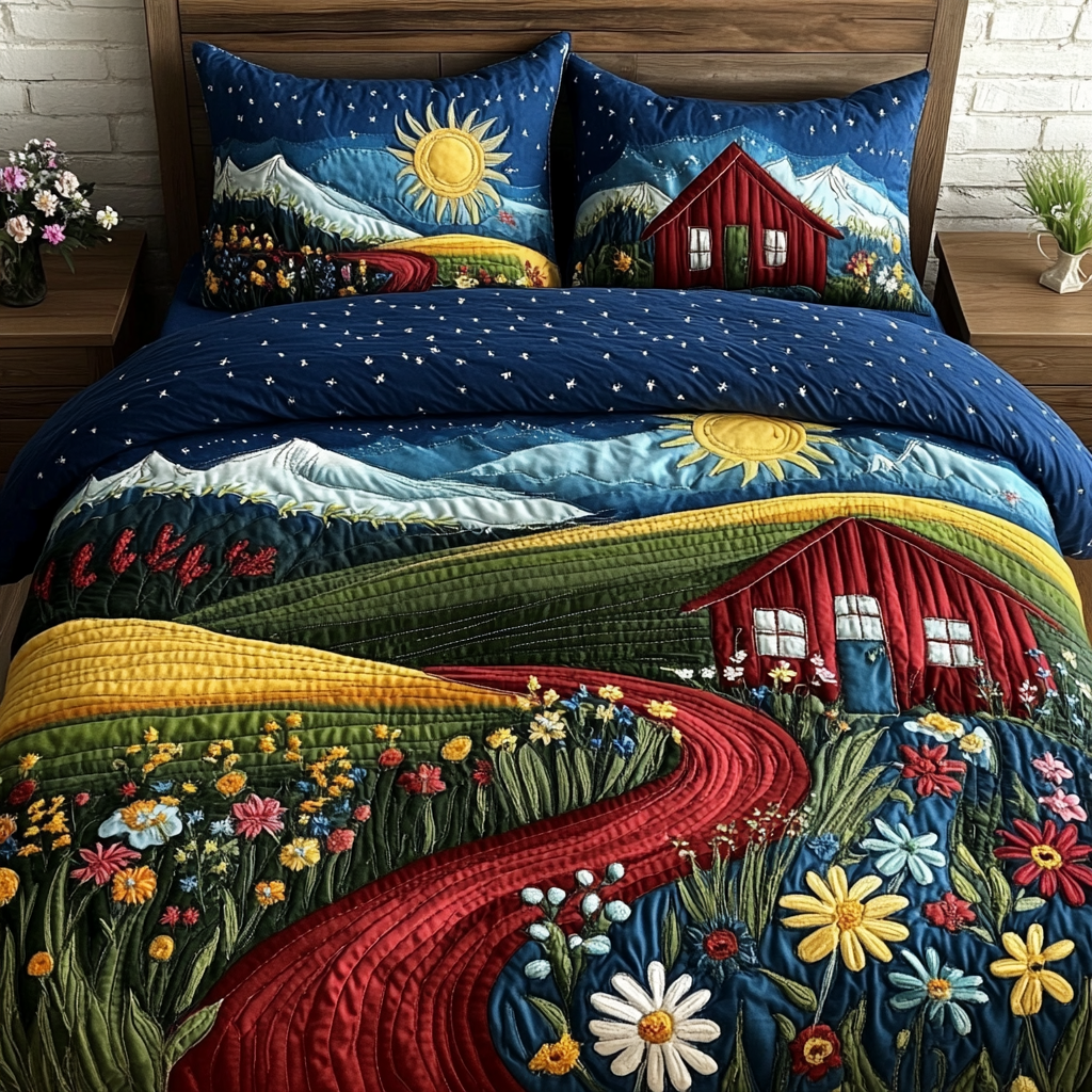 Farm House DAI090125091 Quilt Bedding Set