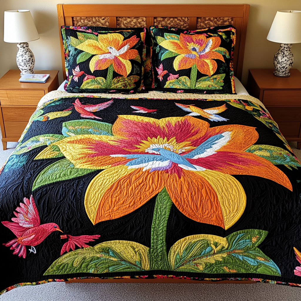 Flower DAI280824008 Quilt Bedding Set