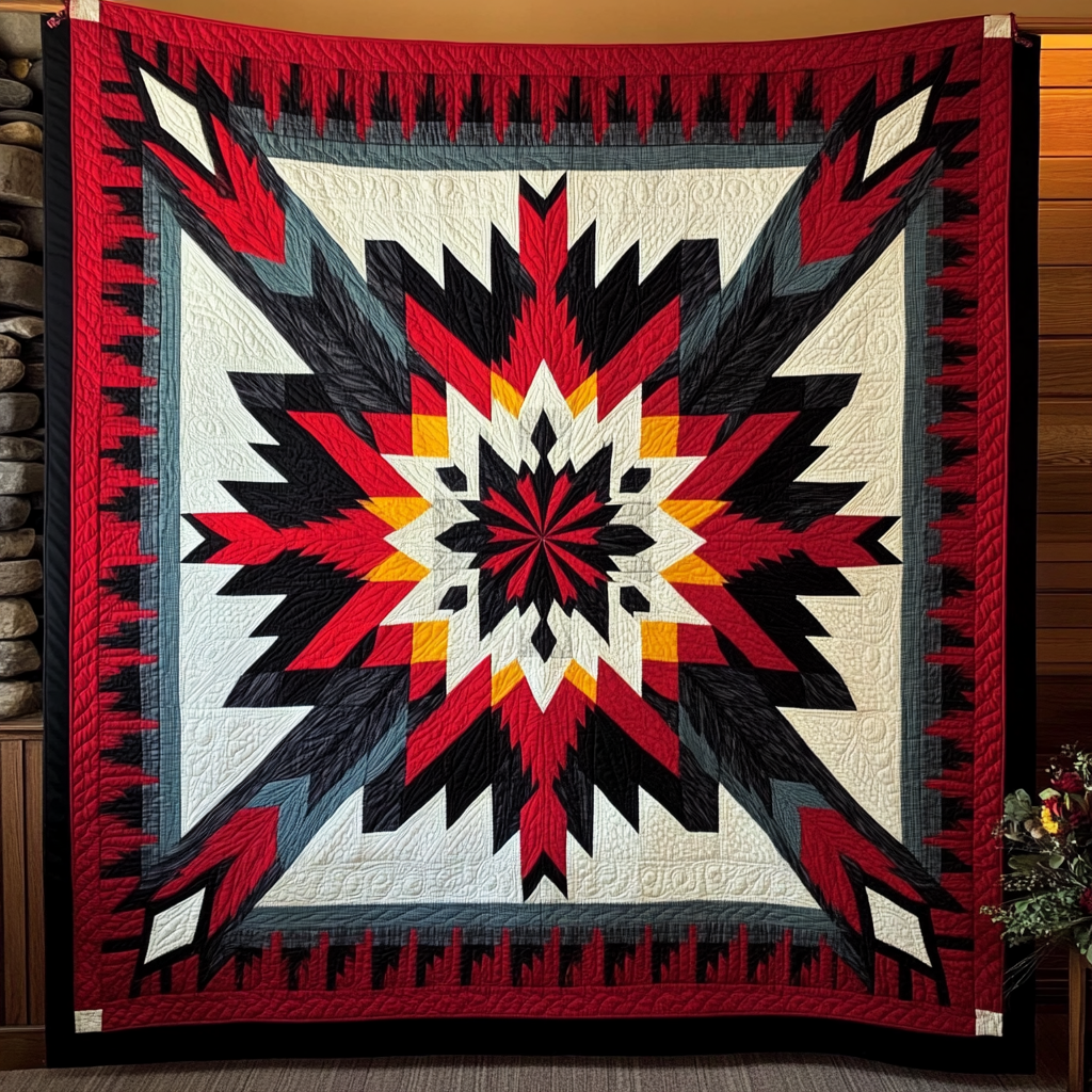 Native American TAI091024196 Quilt Blanket