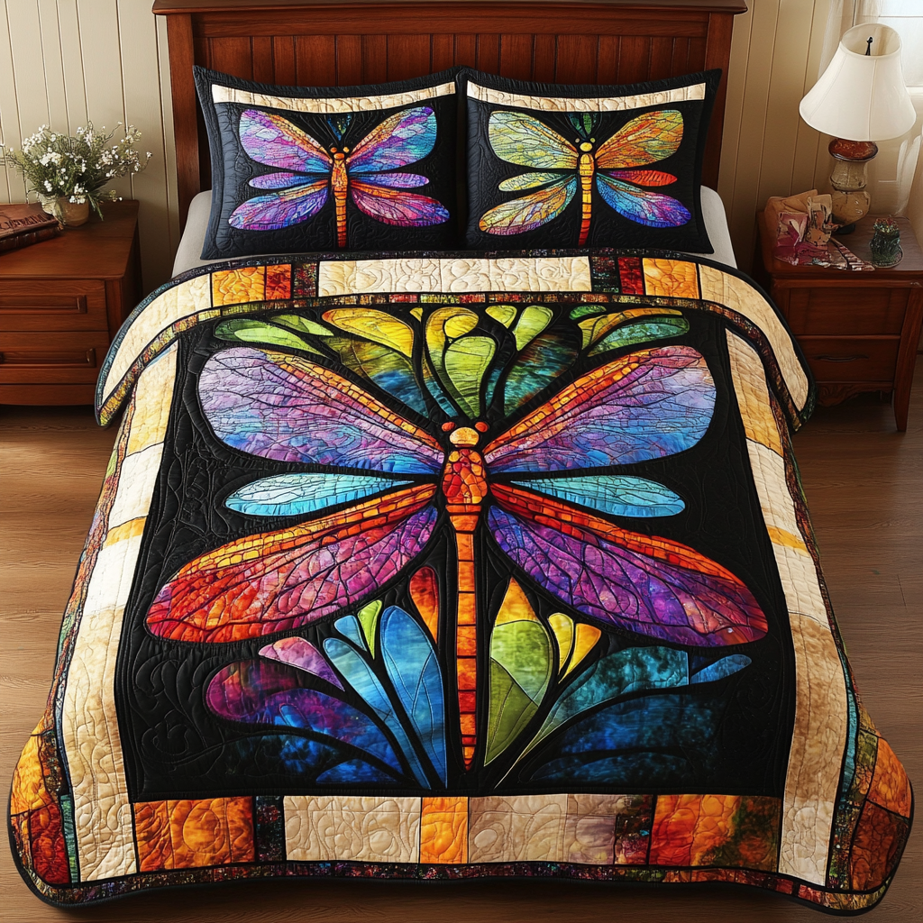 Dragonfly TAI181024155 Quilt Bedding Set