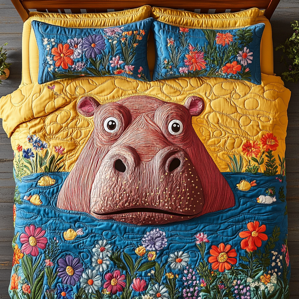 Hippo DAI200125067 Quilt Bedding Set