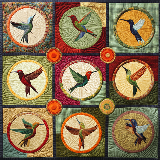 Hummingbird DAI130824111 Quilt Blanket