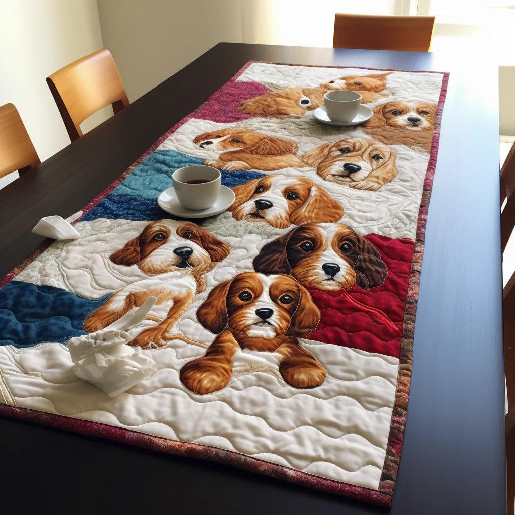 Dogs TAI060123106 Quilted Table Runner