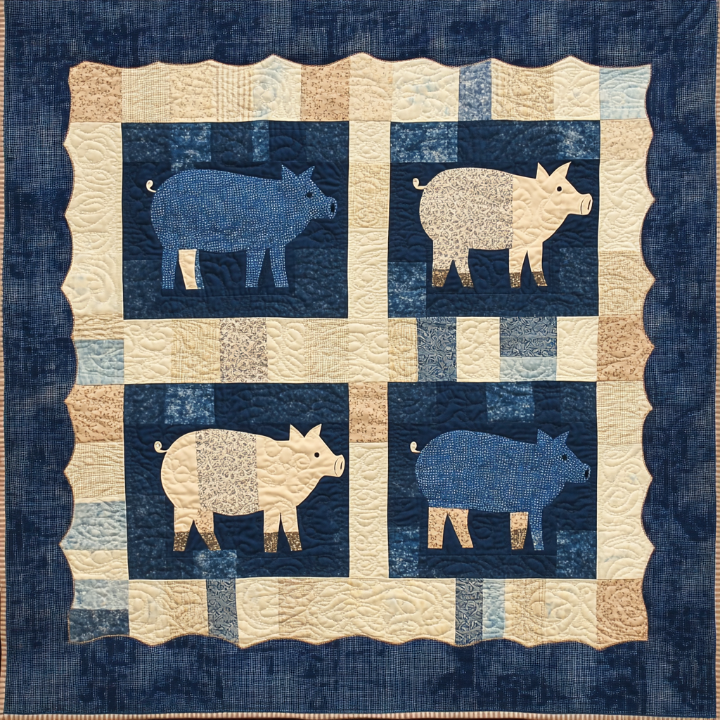 Pig DAI221024072 Quilt Blanket