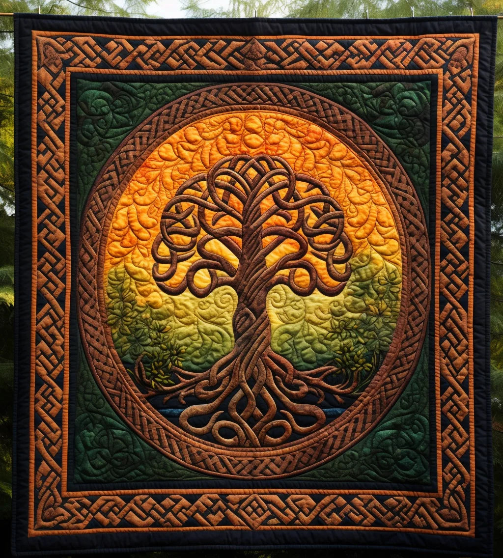 Celtic Tree Of Life BL10112332 Quilt Blanket