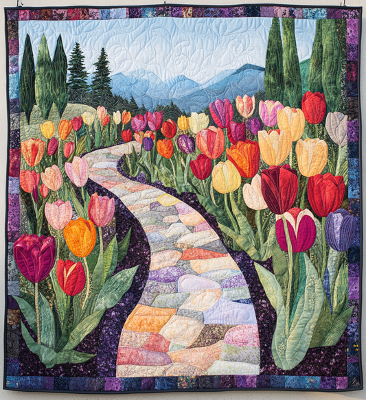 Tulip Garden DAI190225076 Quilt Blanket
