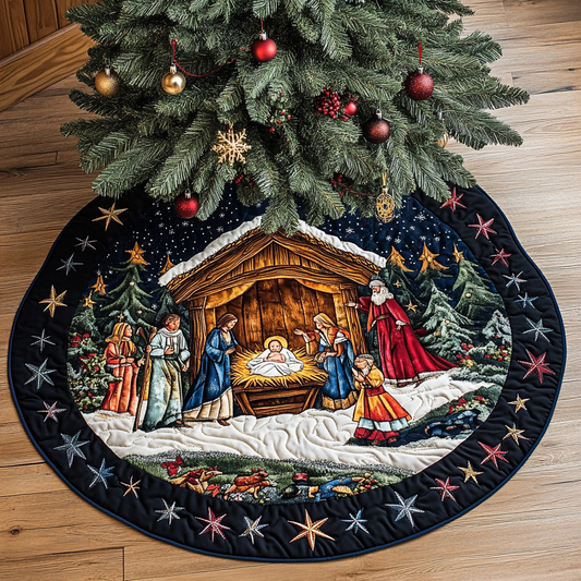 Nativity Scene TAI041024041 Quilted Tree Skirt