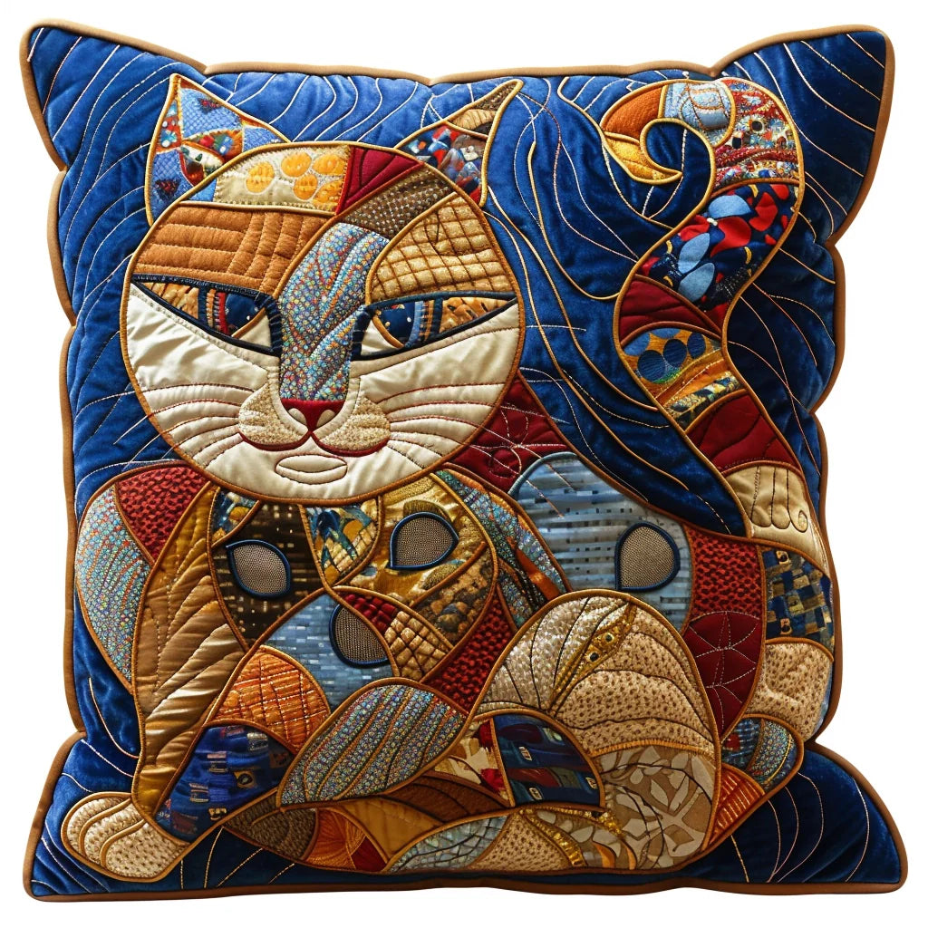 Cat TAI240424202 Quilted Pillow Case