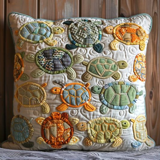 Turtle TAI060324254 Quilted Pillow Case