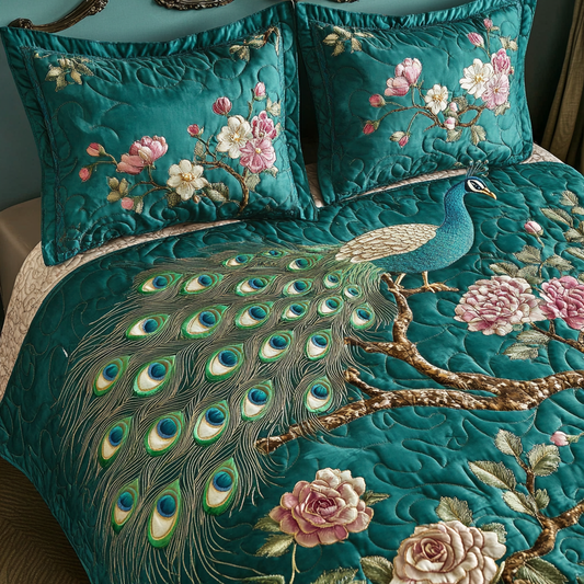 Peacock TAI201124298 Quilt Bedding Set