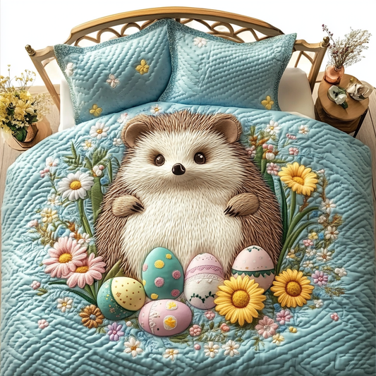 Easter Hedgehog DAI090125094 Quilt Bedding Set